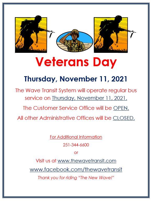 Veterans Day Service Announcement